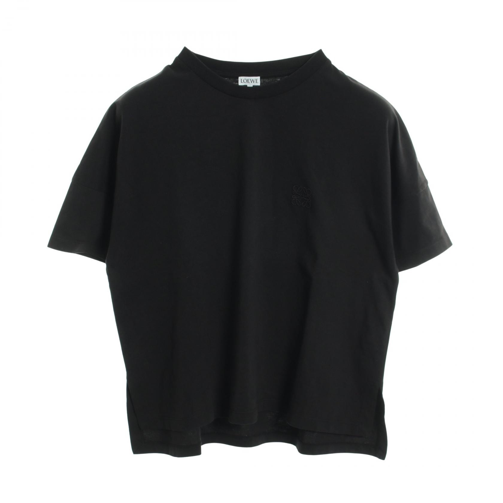 ロエベ LOEWE アナグラム 半袖Tシャツ 衣料品 トップス コットン レディース ブラック系 【中古】