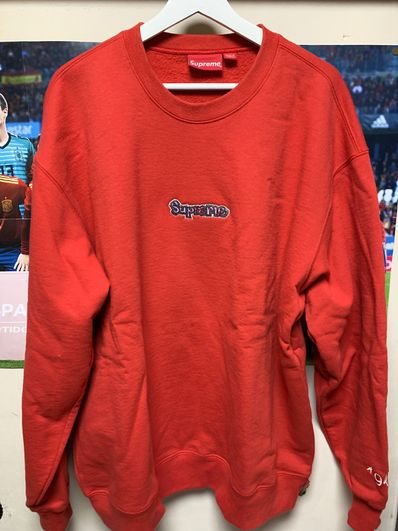 Supreme Gonz Logo Crewneck "Red"