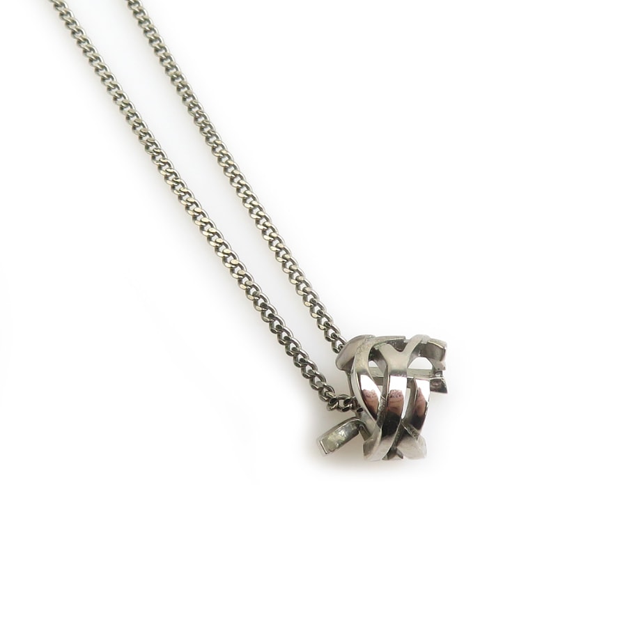 サンローラン SAINT LAURENT ネックレス メタル シルバー レディース【中古】 e61599i