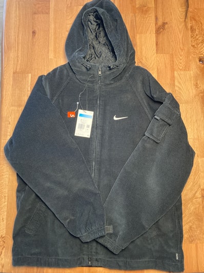 Supreme / Nike Arc Corduroy Hooded Jacket "Black"
