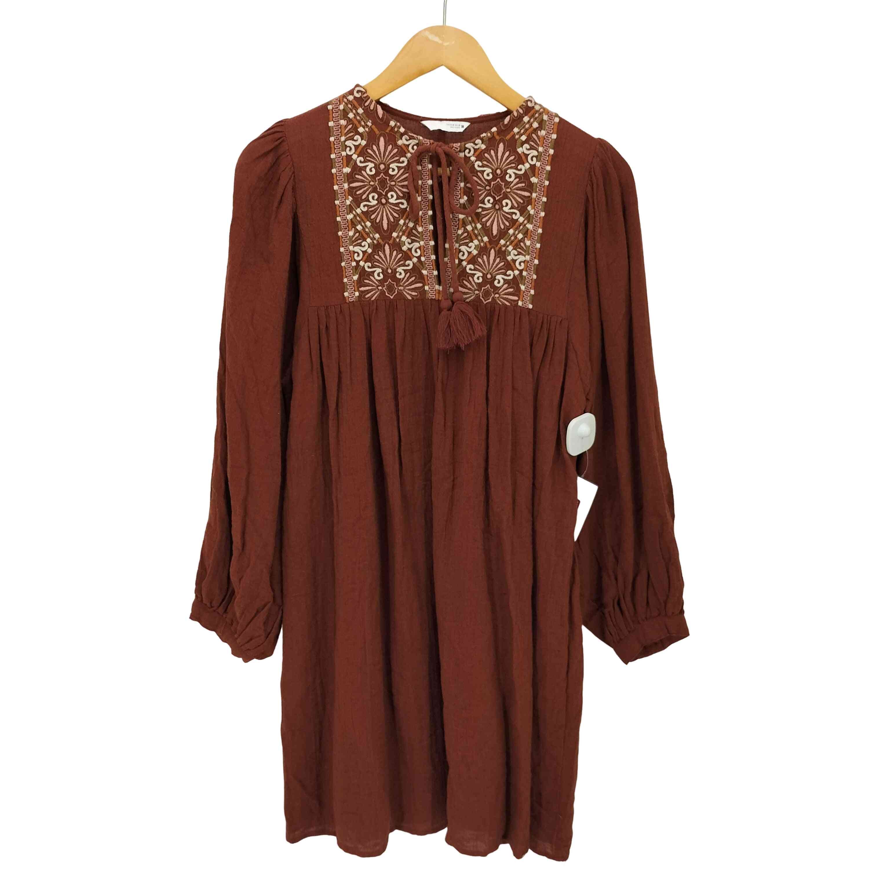 EMBROIDERED SHORT DRESS【1142805635069】