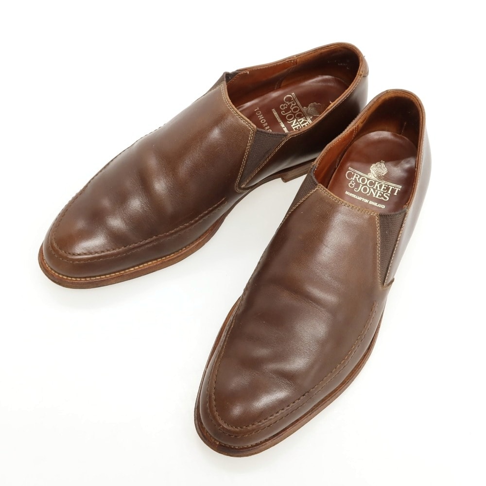 【中古】クロケットアンドジョーンズ CROCKETT&JONES TOMORROWLAND別注 ローファー ブラウン【サイズ9】【メンズ】