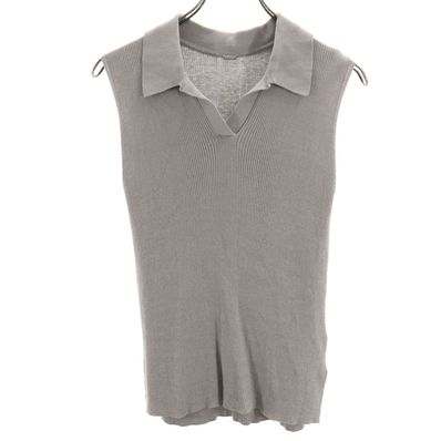 Mila Owen ノースリーブ スキッパー ニット