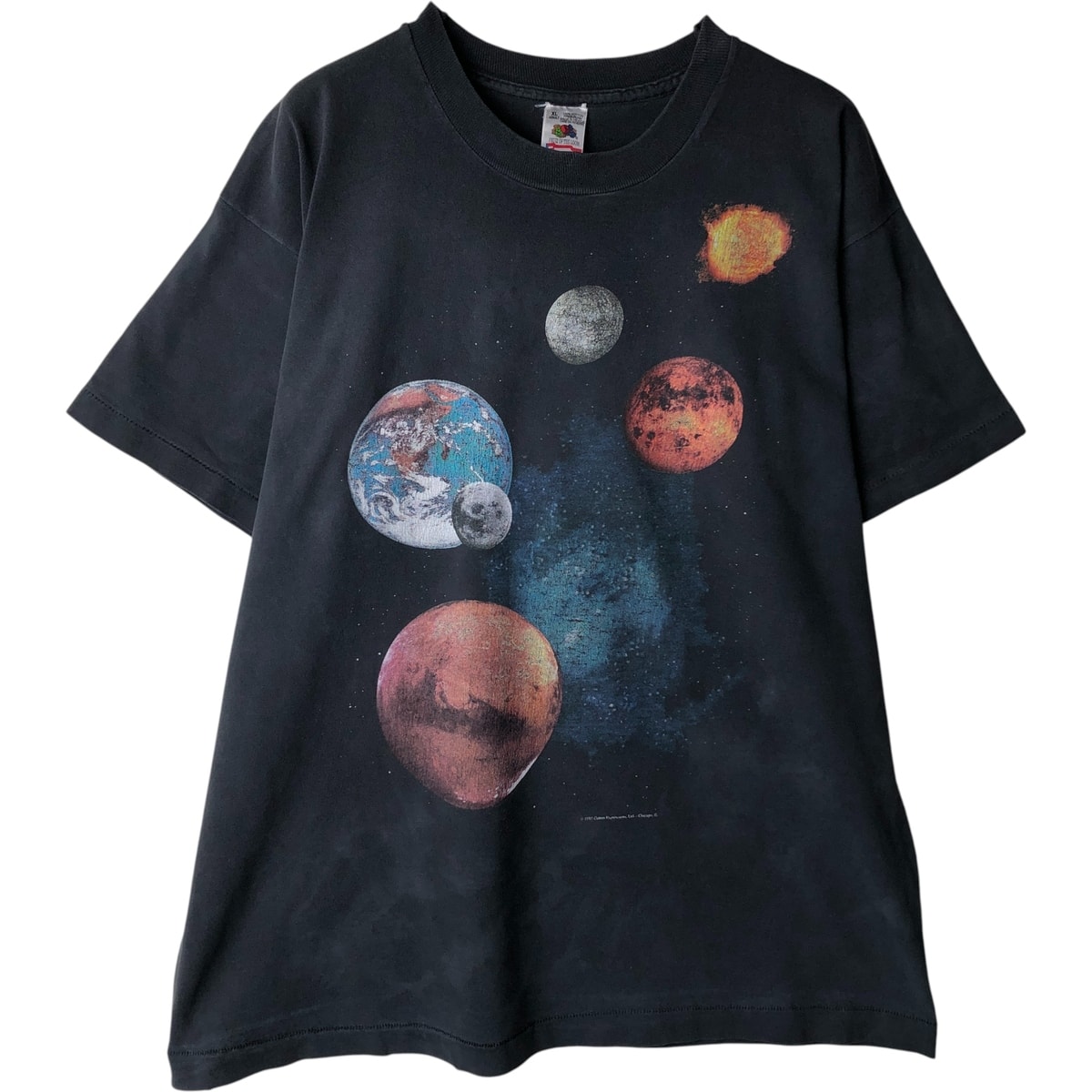 古着 90年代 フルーツオブザルーム FRUIT OF THE LOOM COTTON EXPRESSIONS コットンエクスプレッションズ プリントTシャツ メンズXL相当 ヴィンテージ/eaa617512