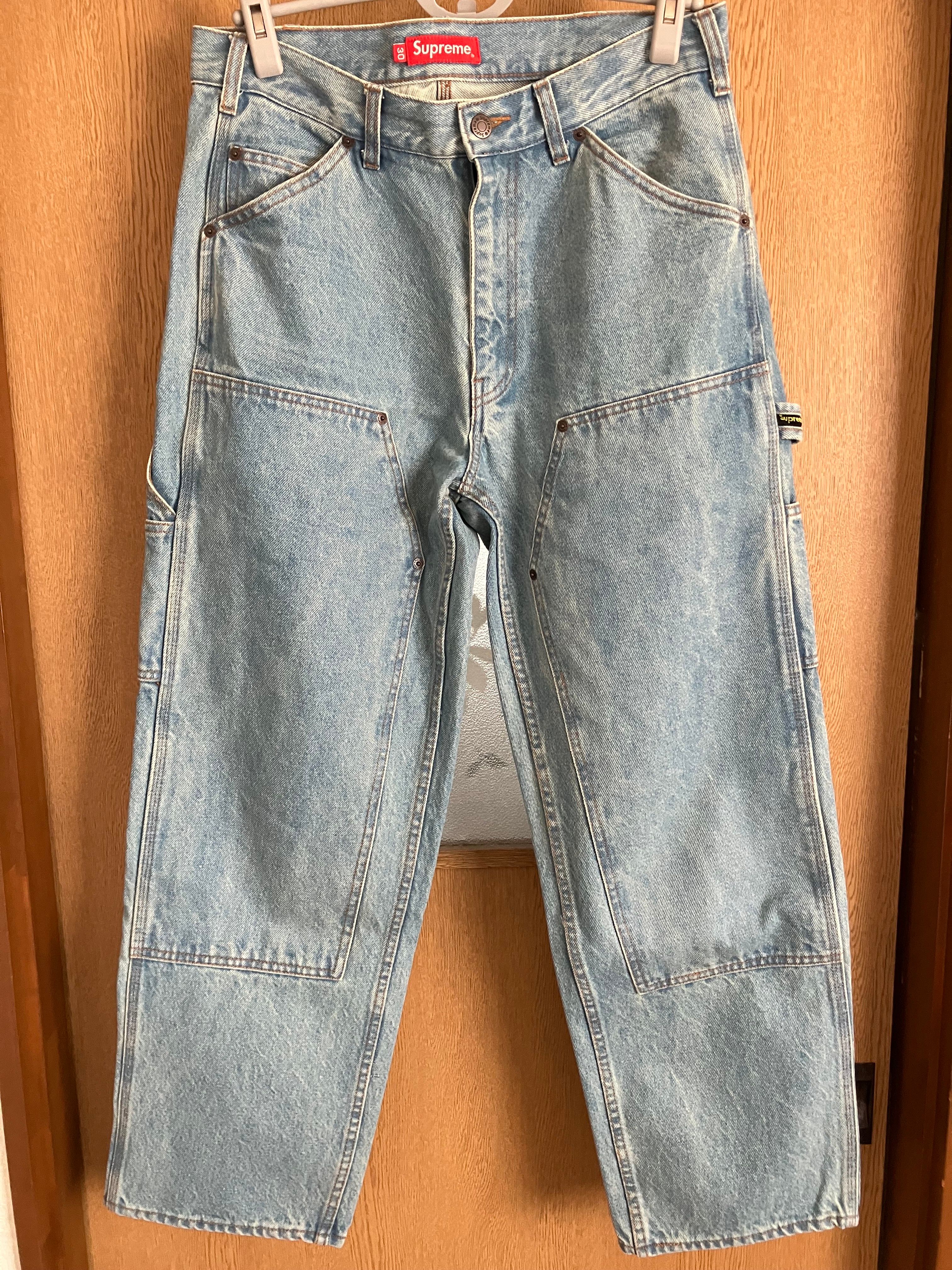 Supreme Double Knee Denim Painter Pant "Blue"