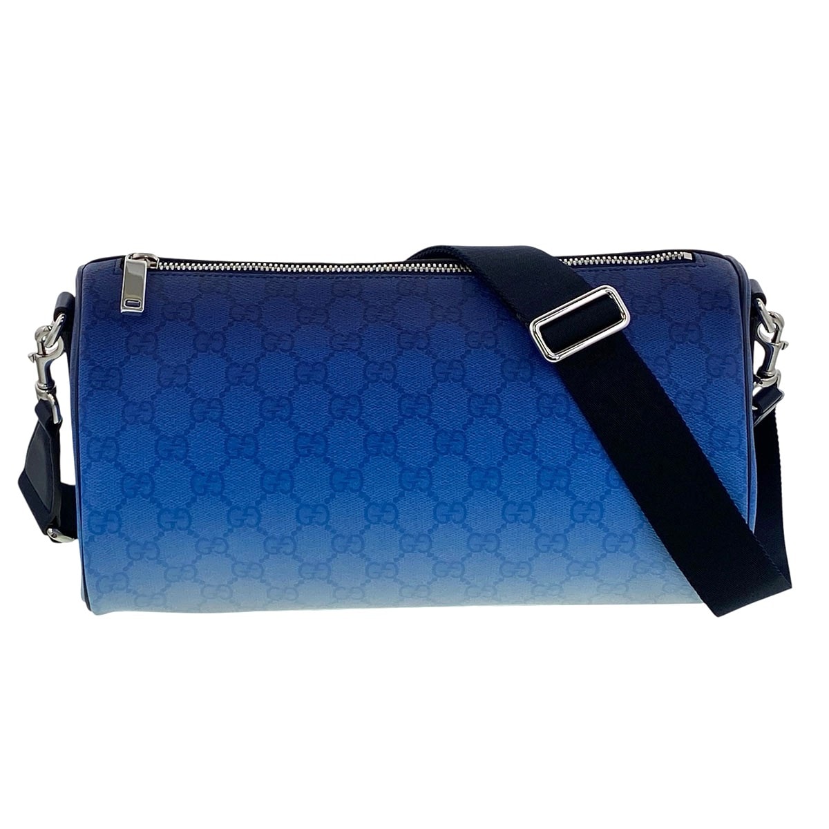 GUCCI グッチ グラデーション スモール ボストンバッグ ショルダーバッグ 839325 PVC ブルー  メンズ【中古】