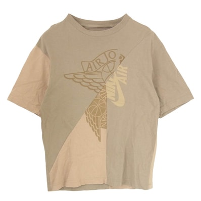 NIKE AIR JORDAN ナイキ ジョーダン Tシャツ 21SS CW3168-247 x Travis Cactus Jack Khaki Desert トラヴィス カクタス ジャック 半袖 Tシャツ デザート カーキ ブラウン系 M【中古】