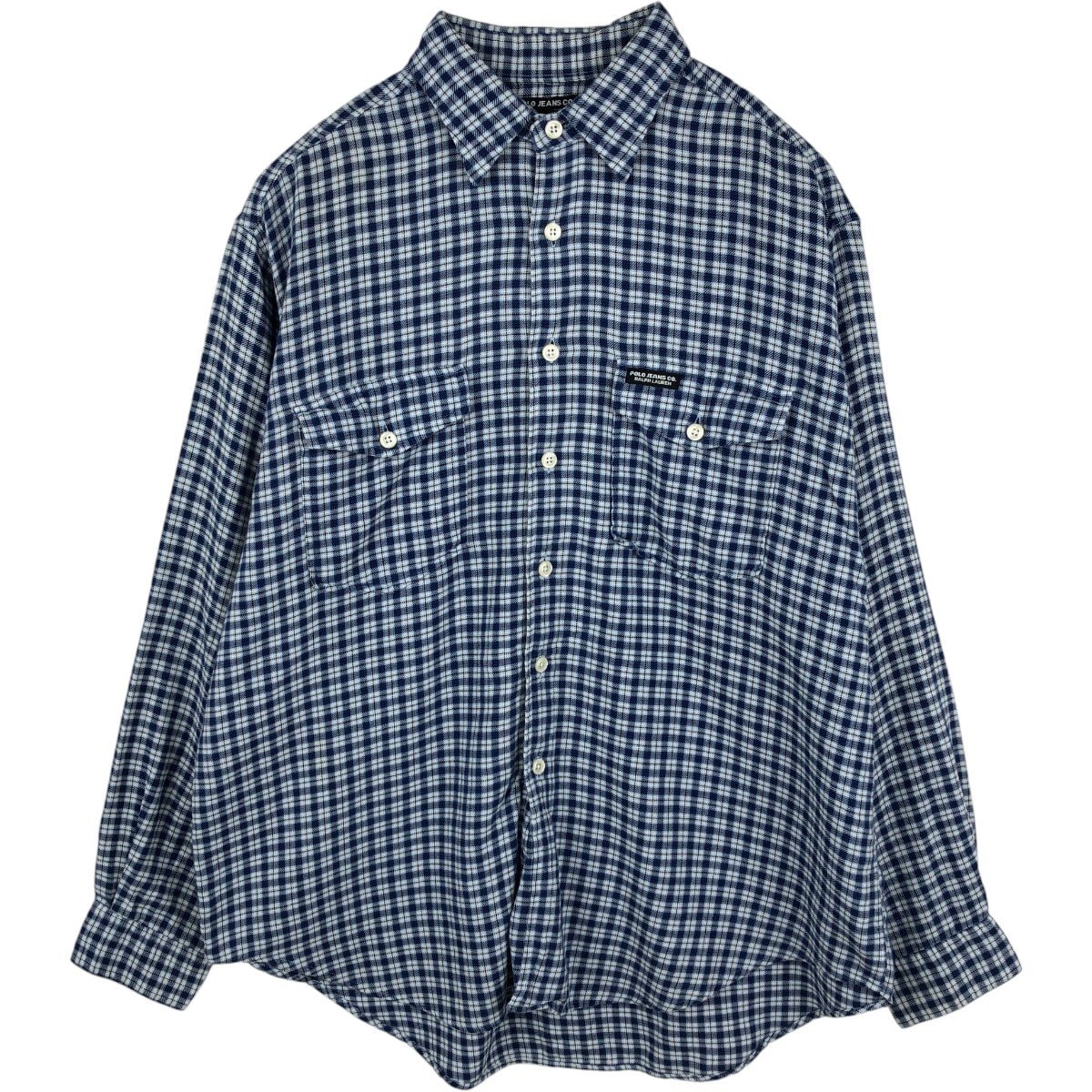 古着 ラルフローレン Ralph Lauren POLO JEANS CO, 長袖 コットンチェックシャツ メンズL相当/eaa676522
