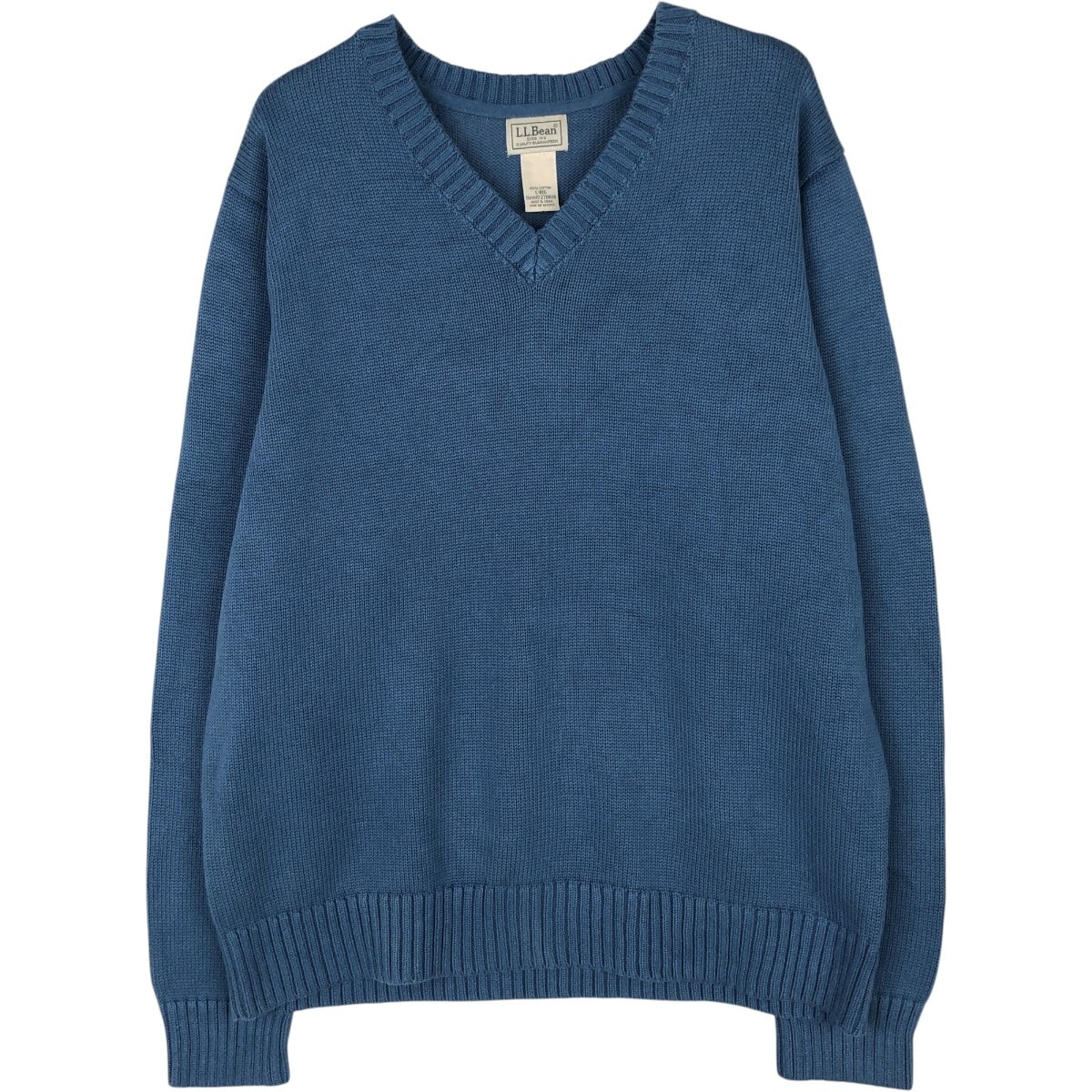 古着 90~00年代 エルエルビーン L.L.Bean Vネック コットンニットセーター メンズL相当 ヴィンテージ/eaa654166