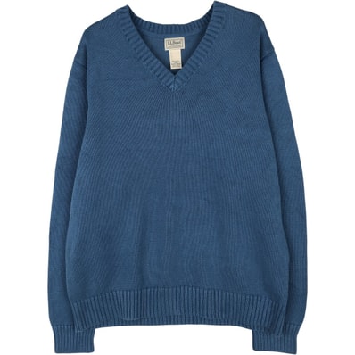 古着 90~00年代 エルエルビーン L.L.Bean Vネック コットンニットセーター メンズL相当 ヴィンテージ/eaa654166