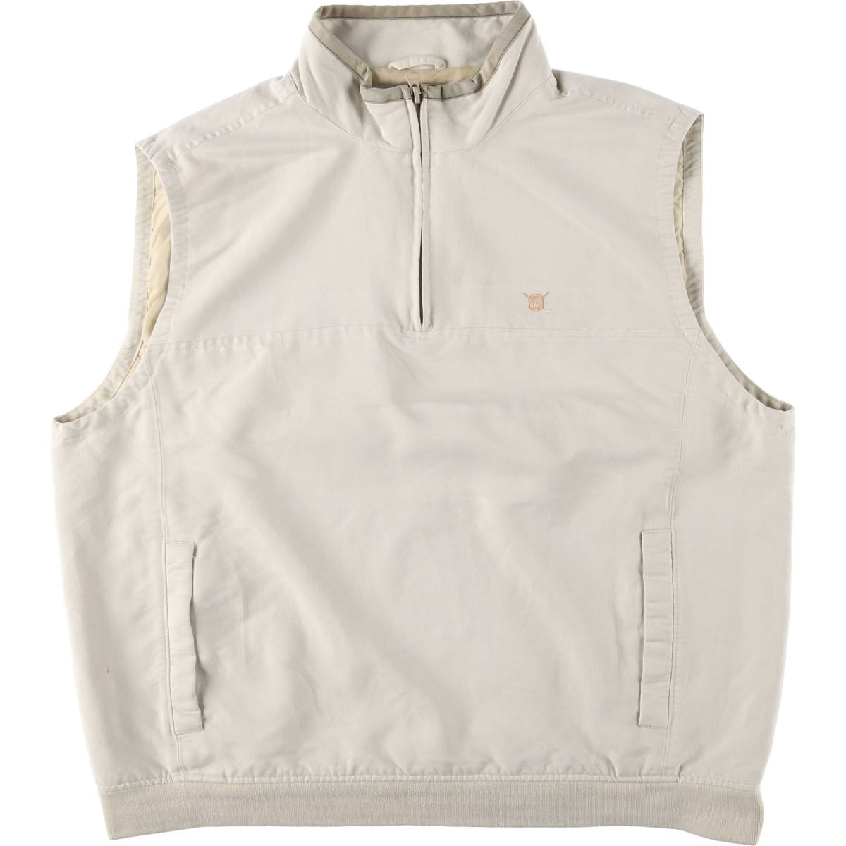 古着 ラルフローレン Ralph Lauren CHAPS ハーフジップ チャップス ベスト メンズXL相当/eaa585822