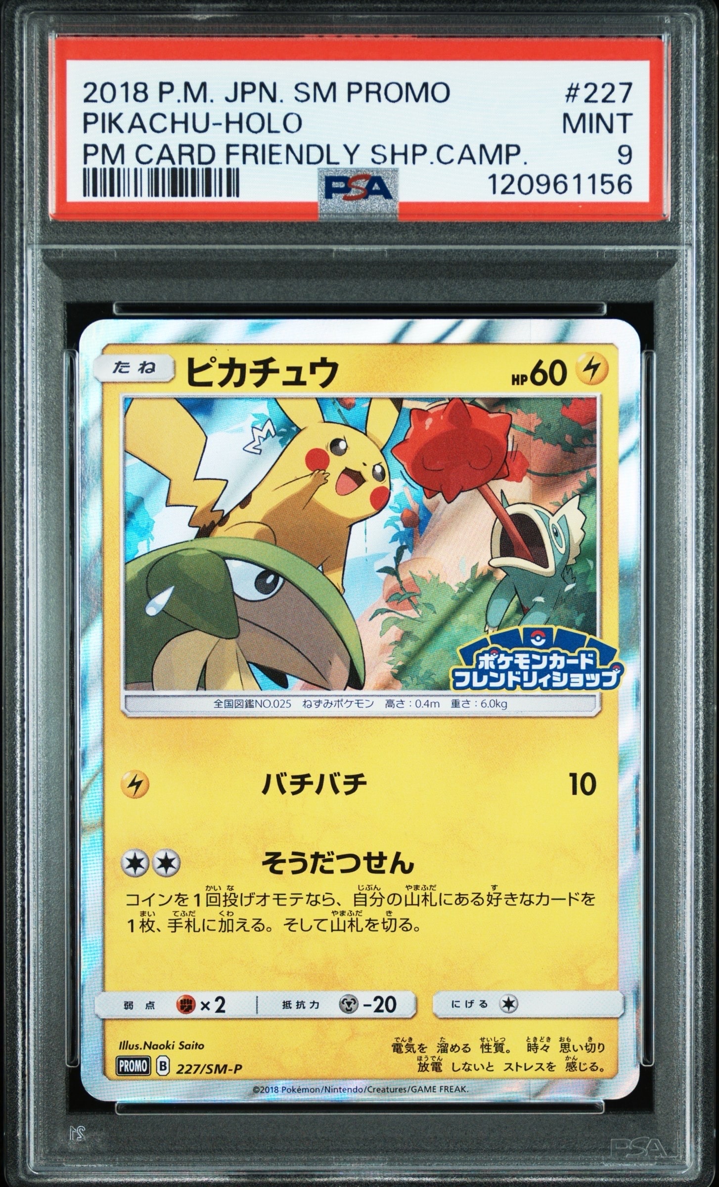 PSA10】ピカチュウ P [SM-P 227](プロモーションカード「ポケモン