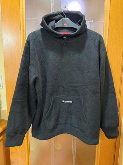 Supreme Polartec Hooded Sweatshirt "Black"