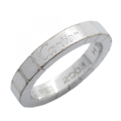 【6jfb0517】カルティエ リング ラニエール K18WG ホワイトゴールド #47【中古】レディース