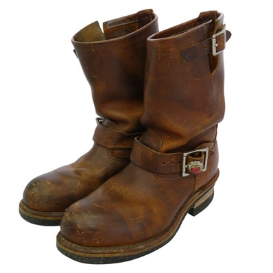 RED WING レッドウィング ENGINEER BOOTS エンジニア ブーツ ブラウン系 37【中古】