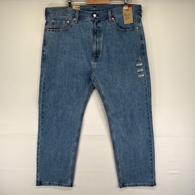 古着 デッドストック リーバイス Levi's デニム パンツ タグ付き 大きいサイズ 505 ストレート ジップフライ W40 L30 ブルー系 メンズ