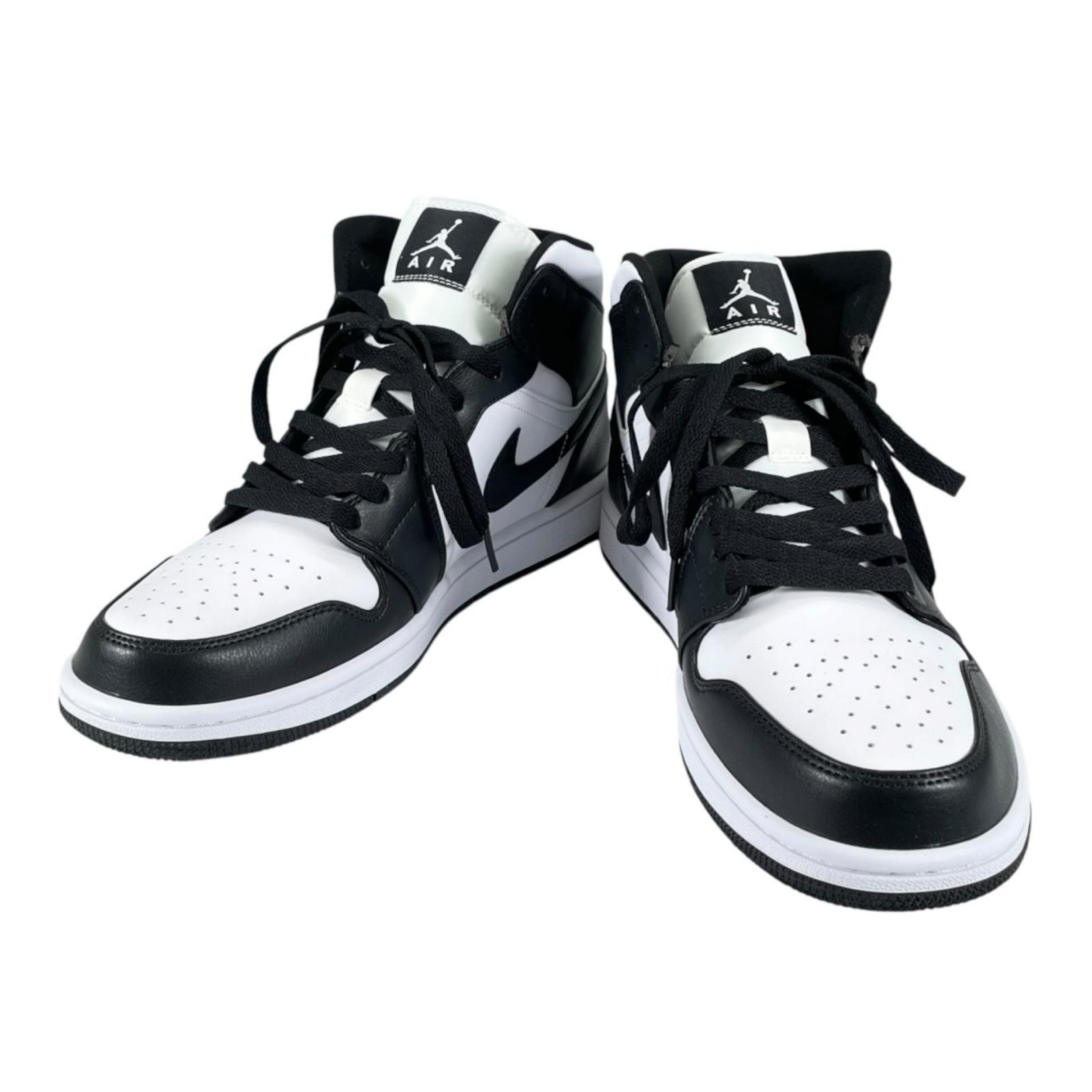 極美品 NIKE ナイキ AIR JORDAN 1 MID DV0991-101 スニーカー ブラック ユニセックス 28.5 44.5 9.5【古着】【中古】