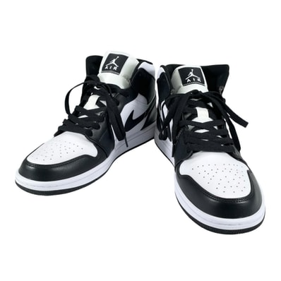 極美品 NIKE ナイキ AIR JORDAN 1 MID DV0991-101 スニーカー ブラック ユニセックス 28.5 44.5 9.5【古着】【中古】