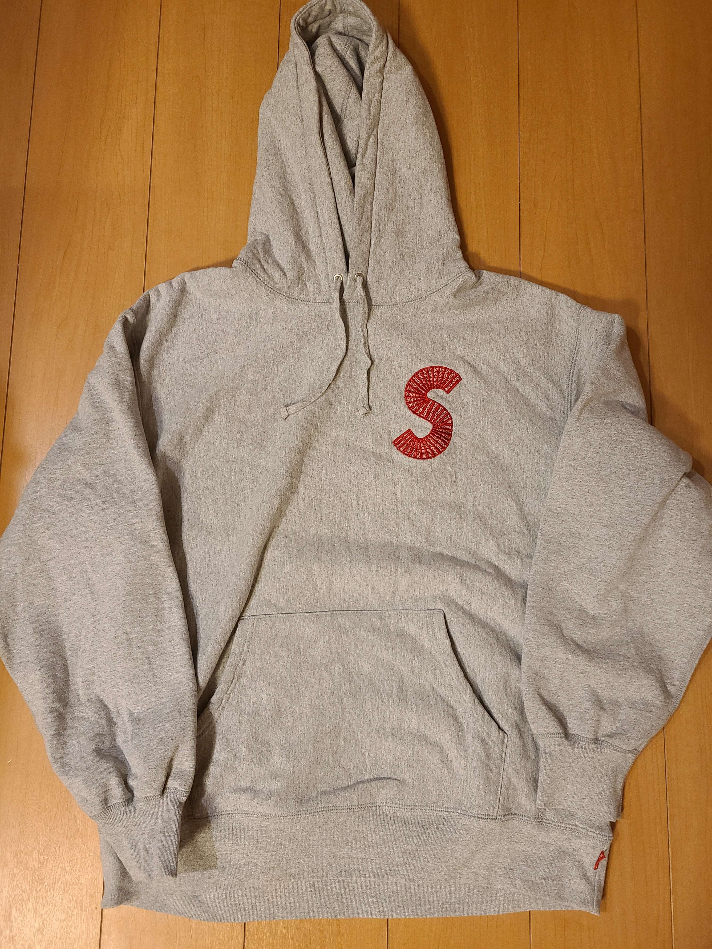 Supreme S Logo Hooded Sweatshirt "Heather Grey" (20FW)