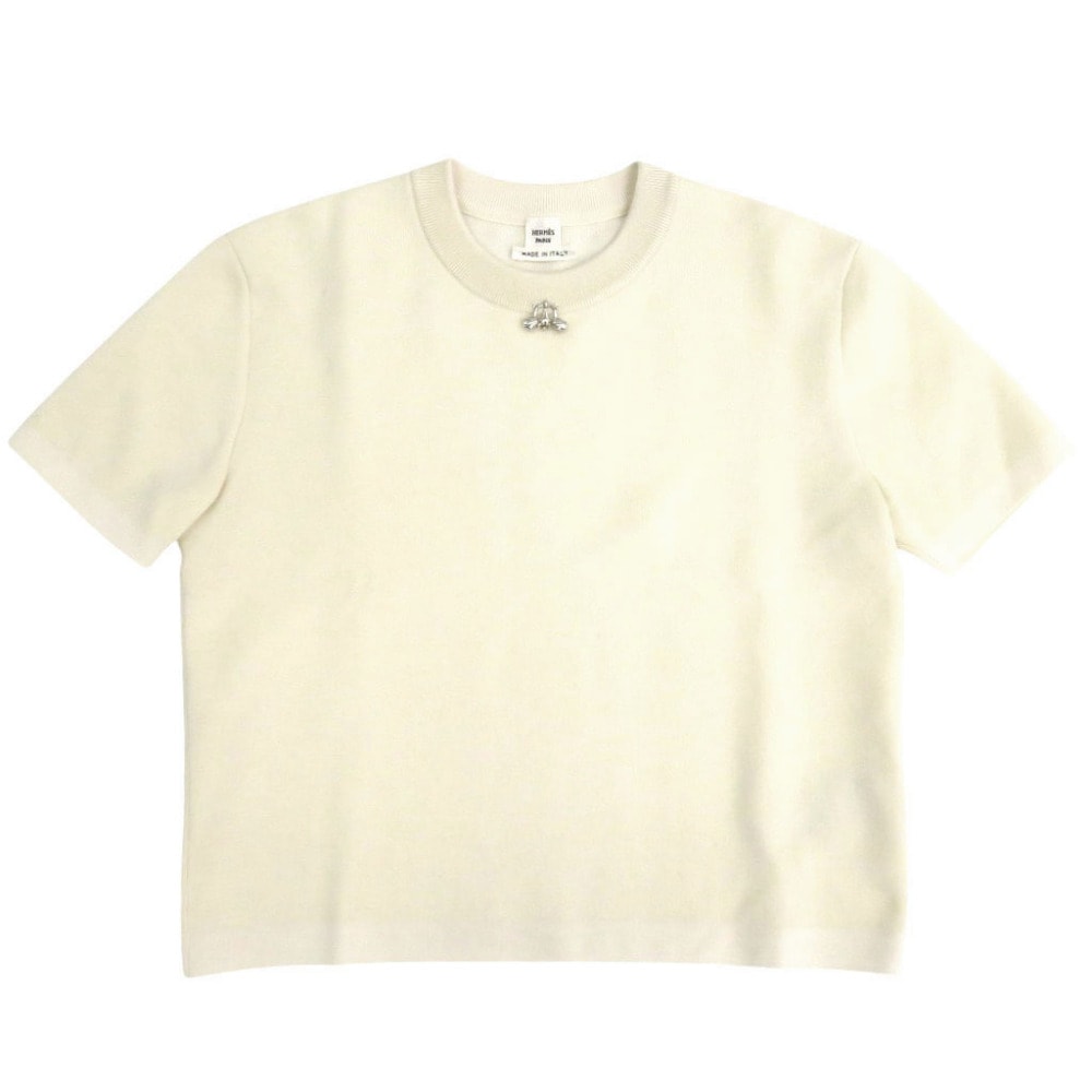エルメス ショートスリーブニットセーター シルク カシミヤ