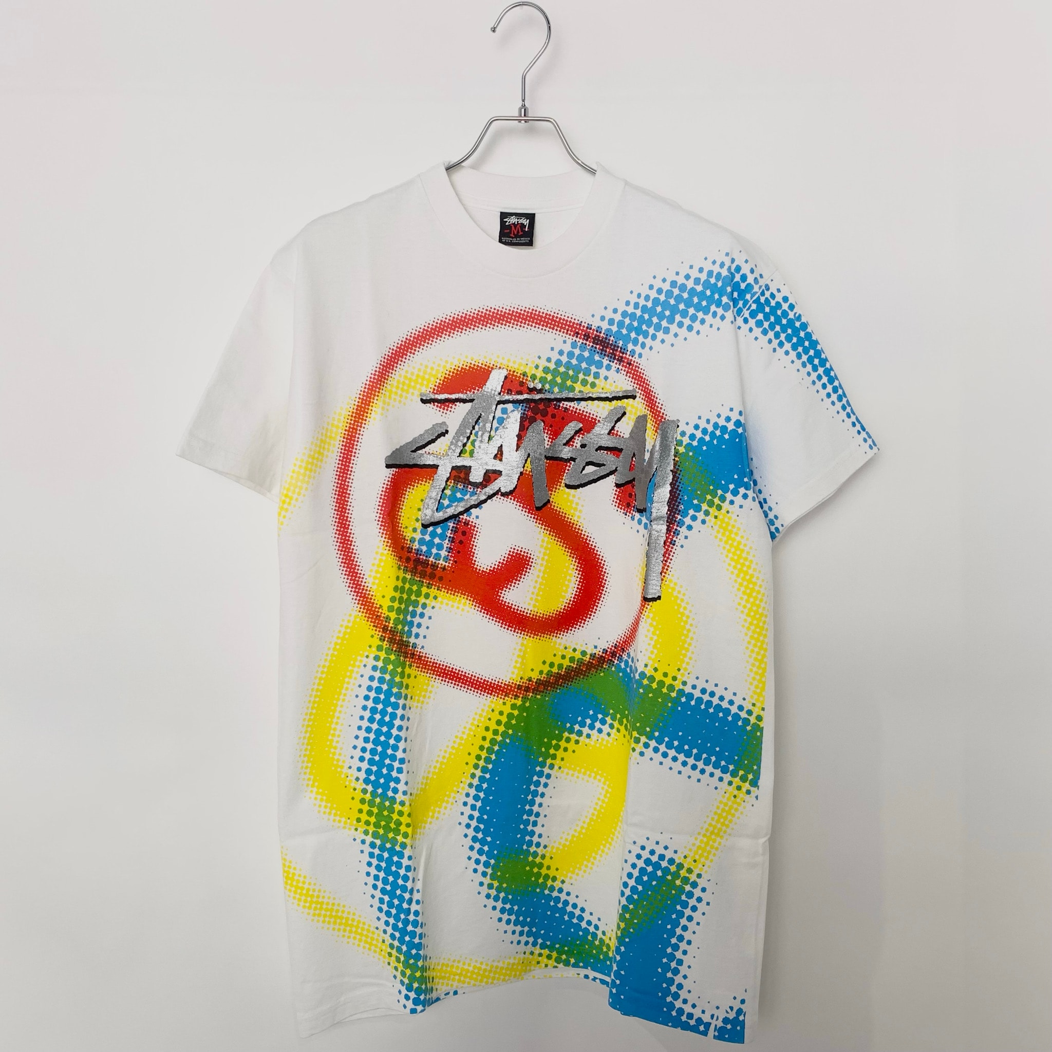 STUSSY DOT LOGO PRINT TEE Multi