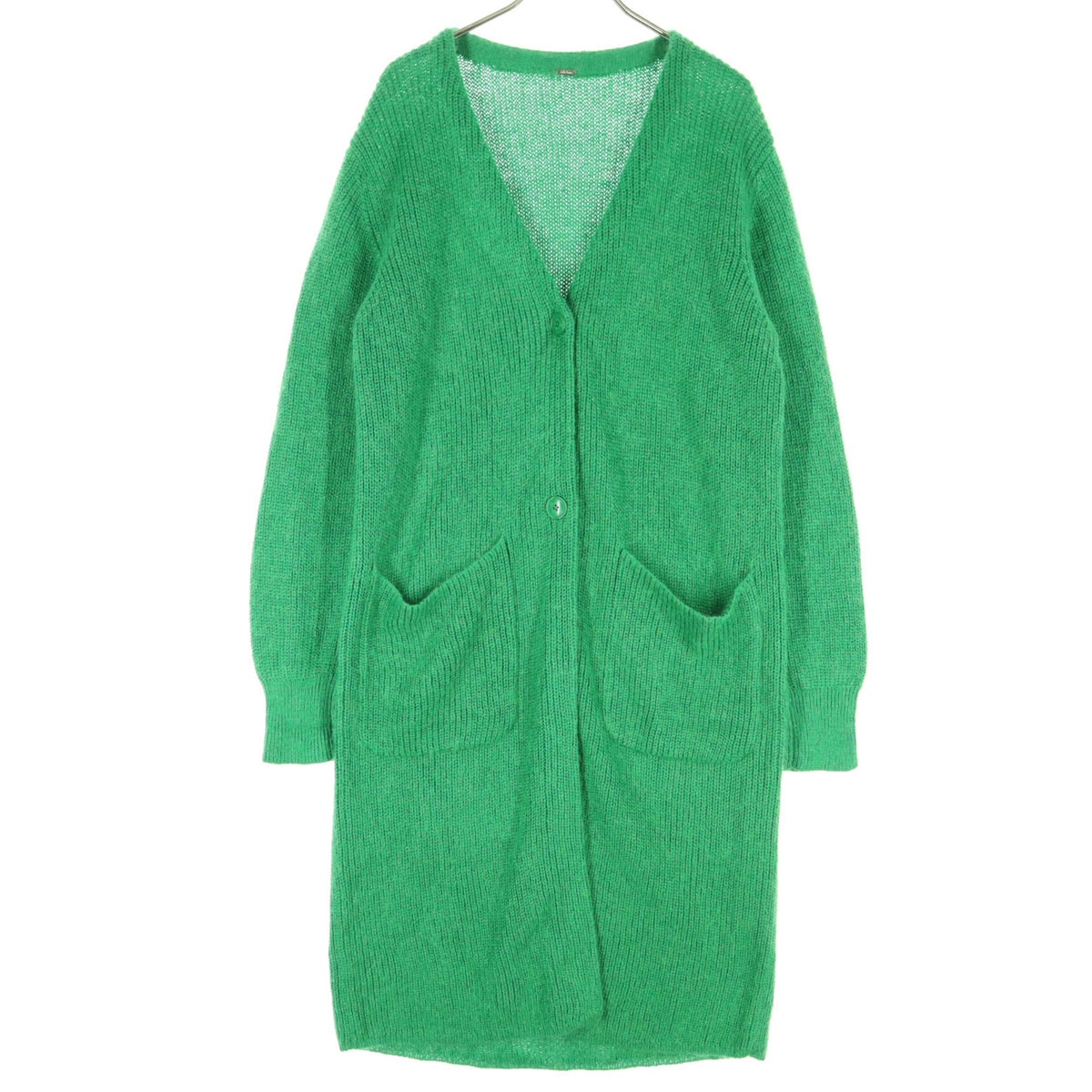 Mila Owen ミラオーウェン 長袖 Vネック ニットカーディガン 1 グリーン 09WNC181096