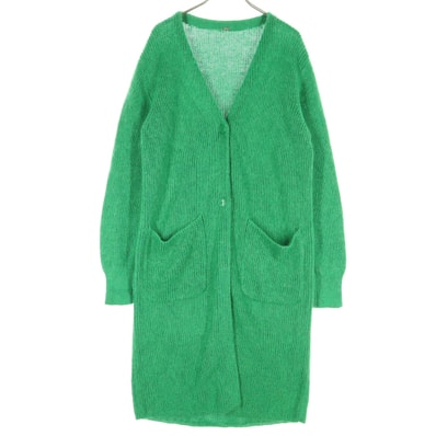 Mila Owen ミラオーウェン 長袖 Vネック ニットカーディガン 1 グリーン 09WNC181096