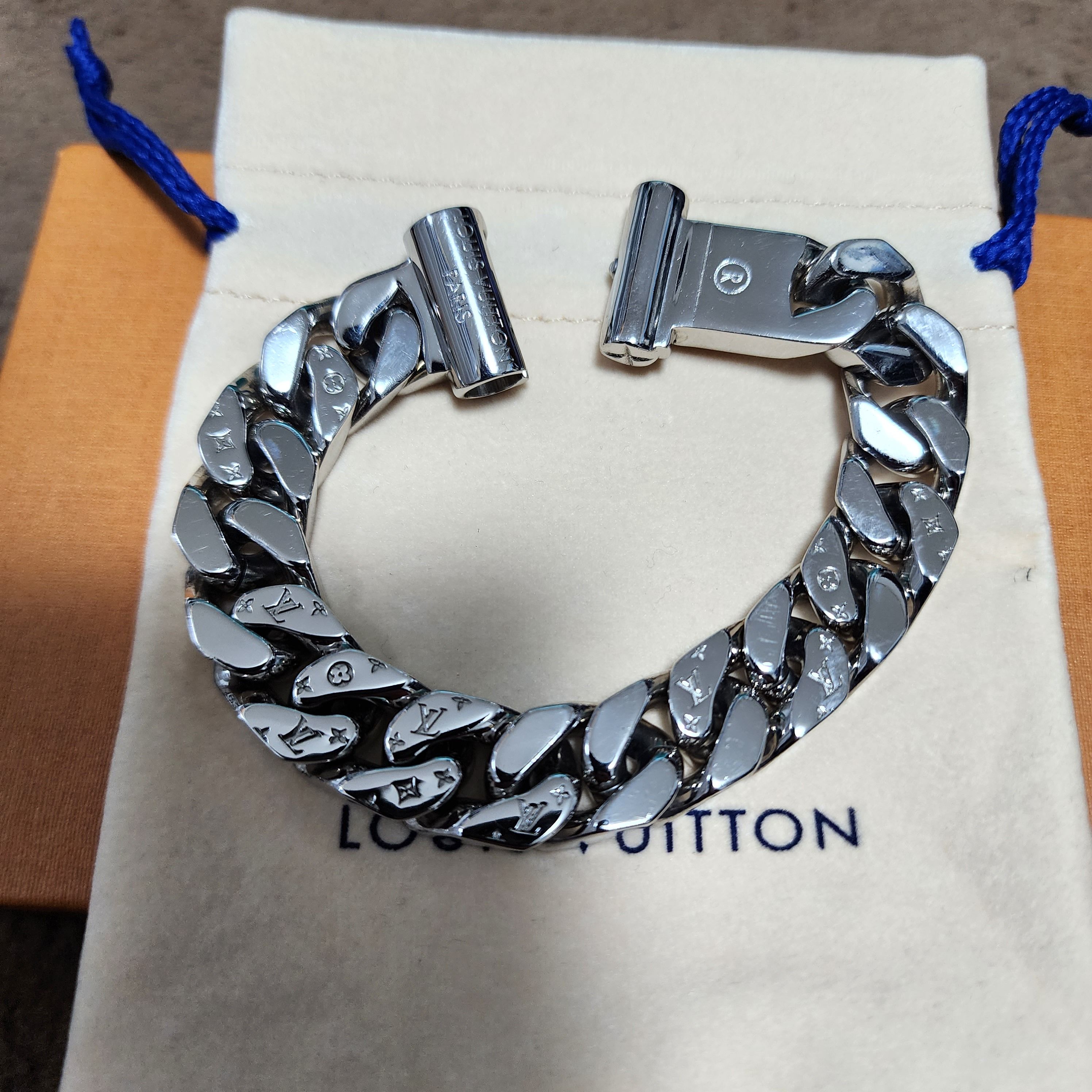 Louis Vuitton LV Chain Link Bracelet "Silver"
