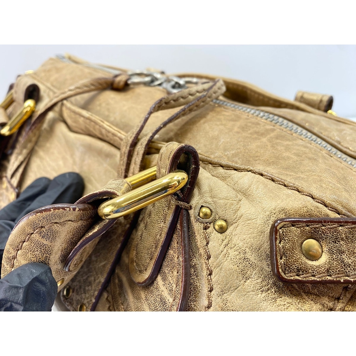 D (傷や汚れあり)】クロエ Chloe パディントン ハンドバッグ【中古