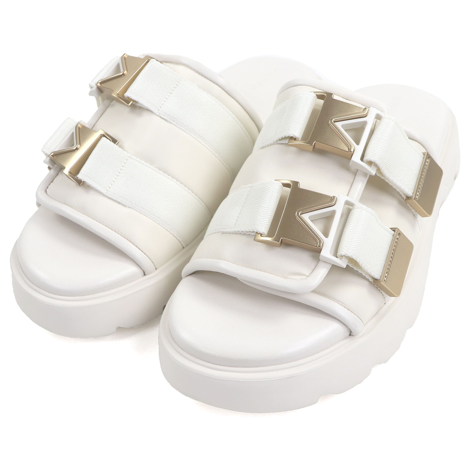 未使用品 ボッテガヴェネタ サンダル Flash アイボリー 43 690034