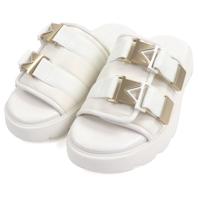 未使用品 ボッテガヴェネタ サンダル Flash アイボリー 43 690034