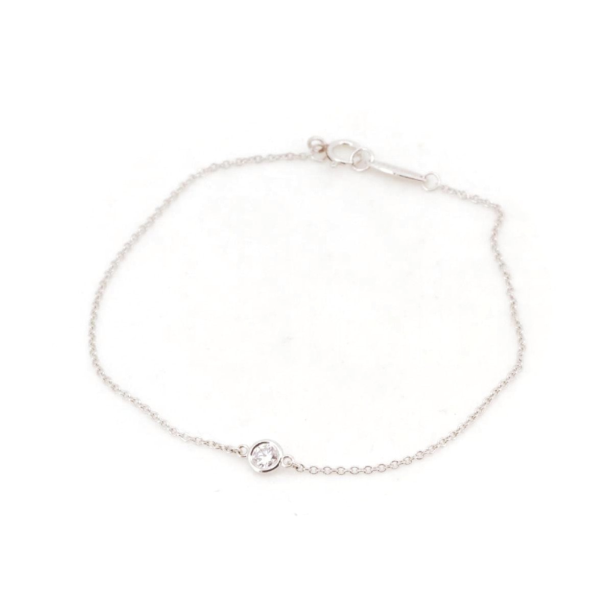 ティファニー バイ ザ ヤード ダイヤモンド ブレスレット Pt950(プラチナ)