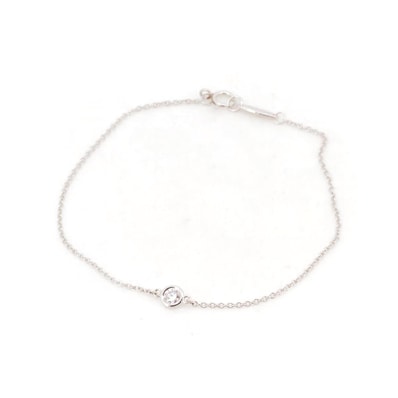 ティファニー バイ ザ ヤード ダイヤモンド ブレスレット Pt950(プラチナ)