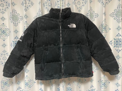 Supreme x The North Face Suede Nuptse Jacket "Black"