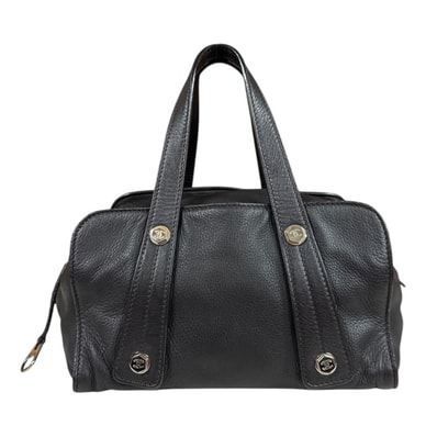 シャネル ミニボストンバッグ ココマーク ハンドバッグ レザー A29316 ブラウン レディース CHANEL 中古