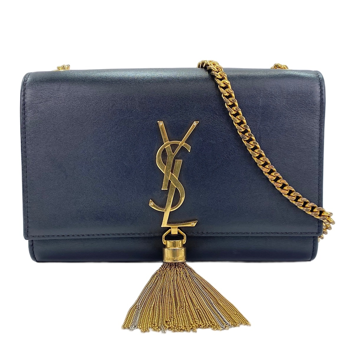 イヴ・サンローラン YSL レザー ケイト タッセル ショルダーバッグ【中古】