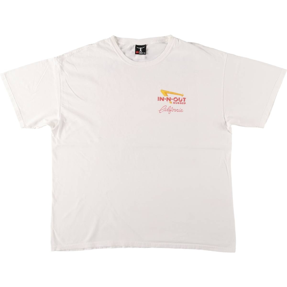 古着 00年代 ヘインズ Hanes In-N-Out Burger イン アンド アウト バーガー アドバタイジングTシャツ メンズXL相当/eaa571065