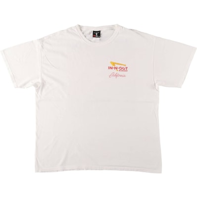古着 00年代 ヘインズ Hanes In-N-Out Burger イン アンド アウト バーガー アドバタイジングTシャツ メンズXL相当/eaa571065