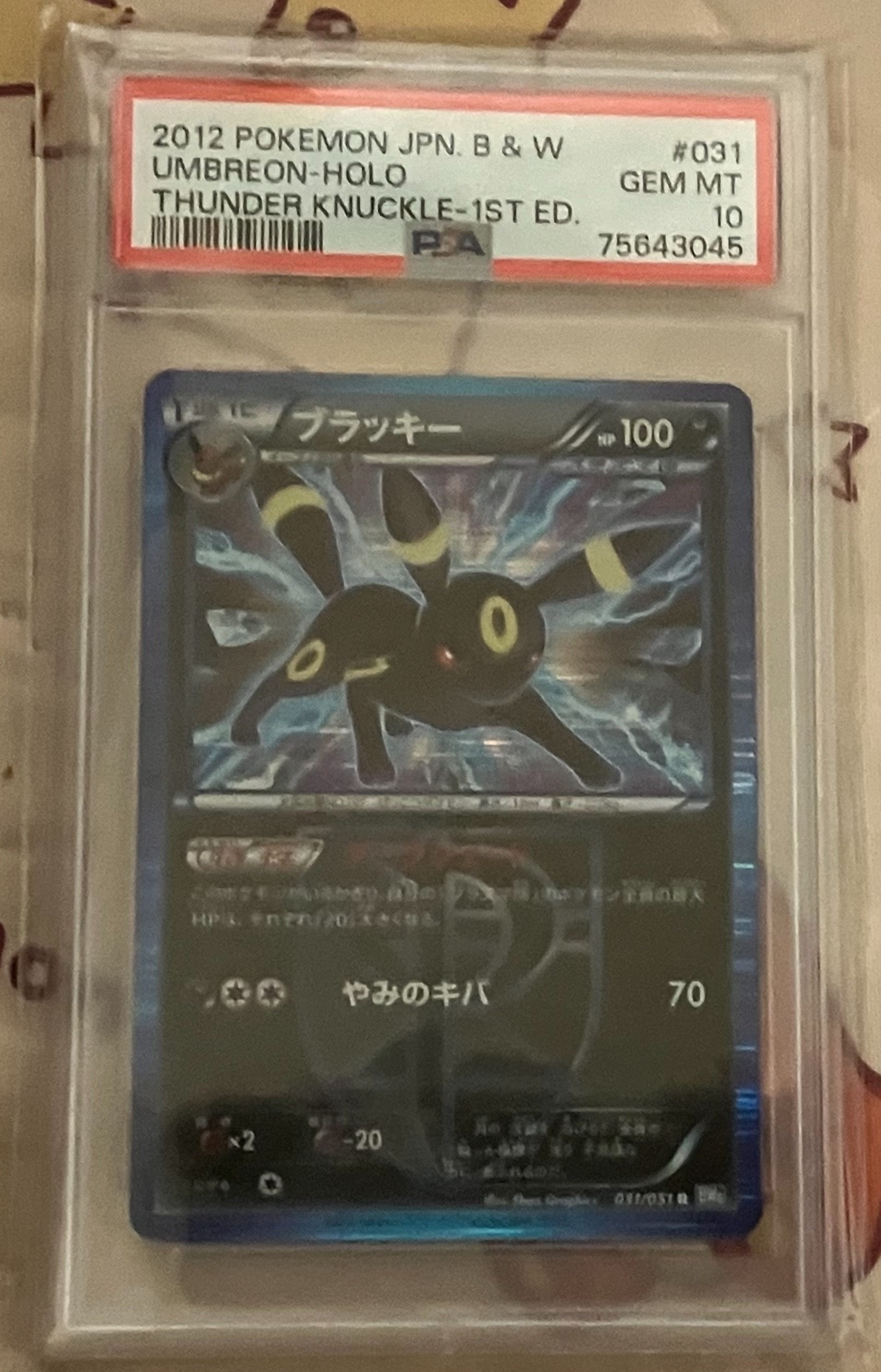 ブラッキー R :1ED [BW8 031/051](拡張パック「ライデンナックル」)