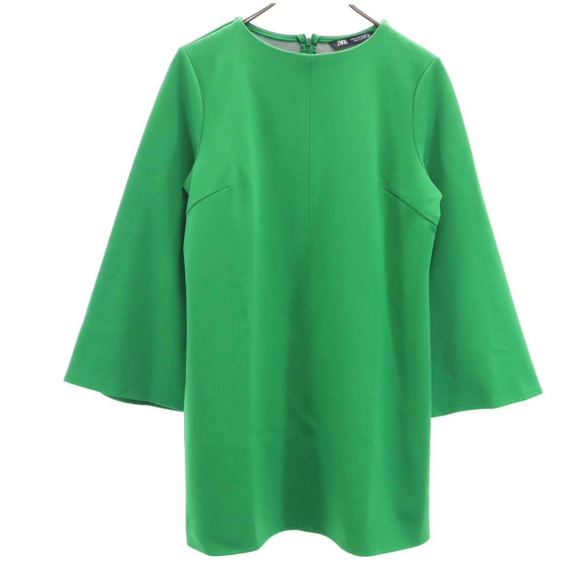 ZARA ザラ 長袖 チュニック M グリーン