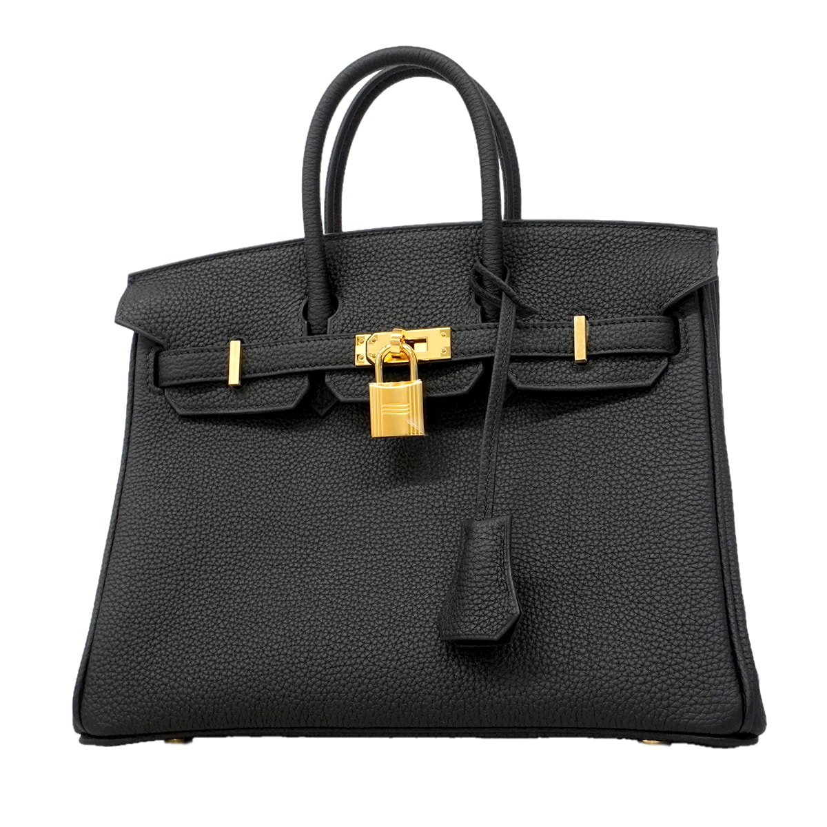 ★最終価格★SALE【6fa1750-g】エルメス ハンドバッグ バーキン25 トゴ ブラック ゴールド金具 G刻印【中古】レディース