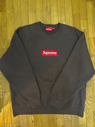Supreme Box Logo Crewneck "Brown" (22FW)