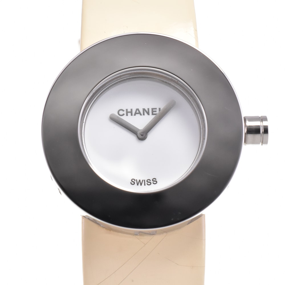 値下 シャネル CHANEL H0580 ラ・ロンド ステンレス/レザー クォーツ レディース □#144839