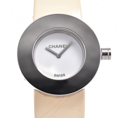 値下 シャネル CHANEL H0580 ラ・ロンド ステンレス/レザー クォーツ レディース □#144839