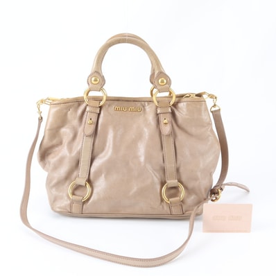 ■美品 ミュウミュウ ヴィッテロシャイン RN0685 ショルダーバッグ