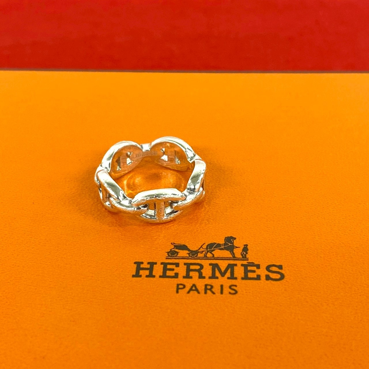 HERMES エルメス アンシェネ リング シルバー925 リング・指輪 9.5号 シルバー
 26269