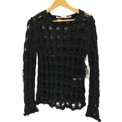 23ss STAND スタンド ラメ糸 シアー テープ ローゲージ ニット【1139459629025】