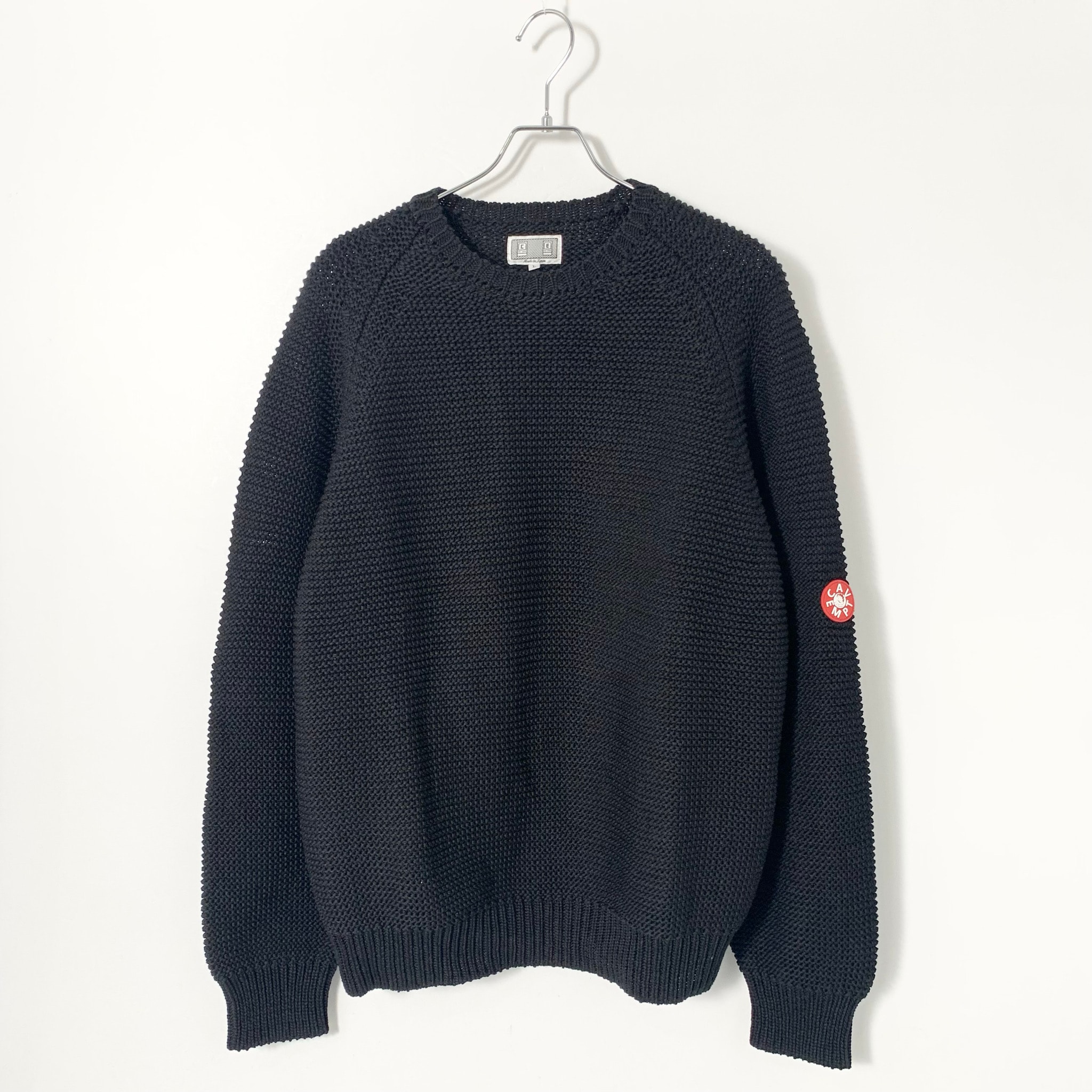Cav Empt (C.E) Raglan Sleeve Cotton Knit "Black"