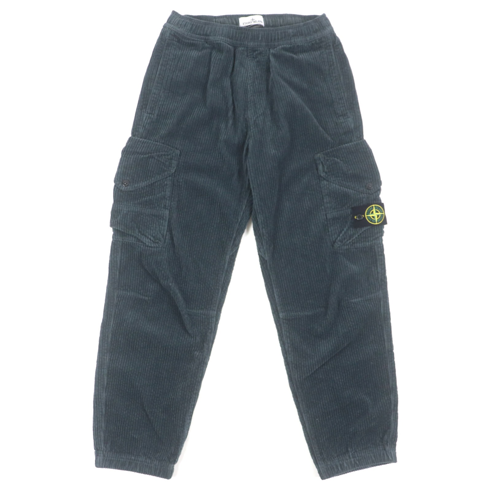 ストーンアイランド 32611 コーデュロイ 400TC カーゴパンツ ルーズフィット "グレー"