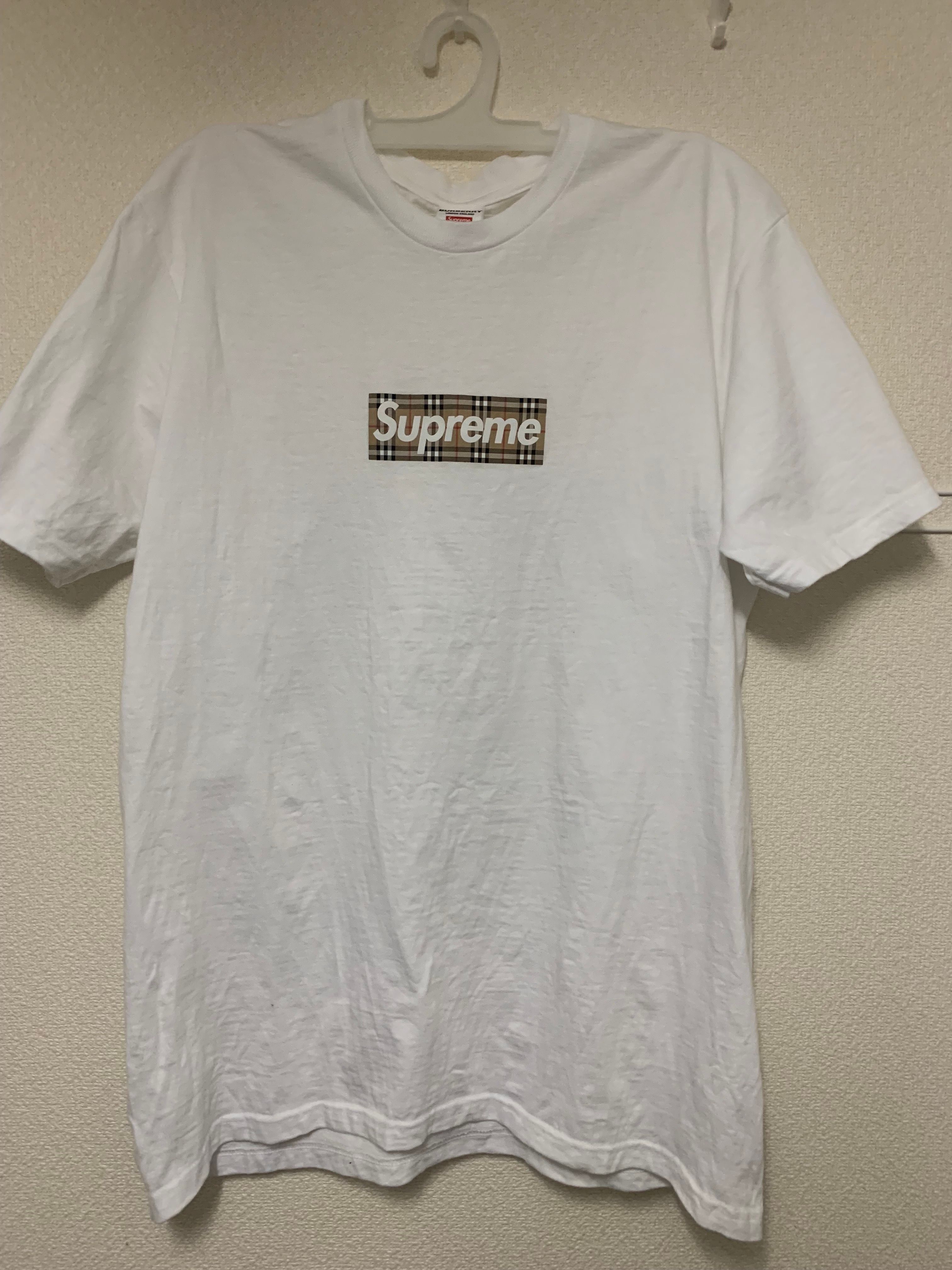 Supreme / Burberry Box Logo Tee "White"